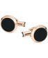 ფოტო #1 პროდუქტის Men's Meisterstück Red-Gold Stainless Steel and Onyx Inlay Cuff Links