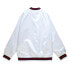 Фото #2 товара Mitchell & Ness Lightweight Satin Button Up Jacket Mens White Coats Jackets Oute