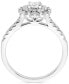 Фото #3 товара Diamond Double Halo Engagement Ring (5/8 ct. t.w.) in 14k White Gold