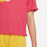 ფოტო #4 პროდუქტის NIKE Sportswear nergy Boxy Frilly short sleeve T-shirt