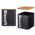 Фото #3 товара Коробка для печенья и булочек Чёрный Металл 13,7 x 16,5 x 14 cm (6 штук)