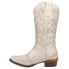 Фото #3 товара Roper Tall Stuff Embroidery Snip Toe Cowboy Womens Off White Casual Boots 09-02