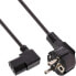 Фото #2 товара InLine power cable - CEE 7/7 angled / 3pin IEC C13 male angled - 0.5m