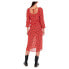 REPLAY W9024.000.73922 Long Sleeve Midi Dress