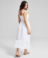 ფოტო #2 პროდუქტის Women's Crochet Trim Cotton Maxi Dress, Created for Macy's