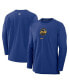 Men's Royal Seattle Mariners Authentic Collection City Connect Player Tri-Blend Performance Pullover Jacket