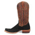 Фото #3 товара Dan Post Boots Cappy Embroidered Square Toe Cowboy Mens Black Casual Boots DP50