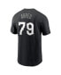 Фото #2 товара Men's Jose Abreu Black Chicago White Sox City Connect Name and Number T-shirt