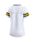 Фото #2 товара Women's White Green Bay Packers Sunday Best Lace-Up T-shirt
