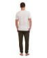 ფოტო #2 პროდუქტის Men's Big and Tall Cotton Modal French Terry Sleep Pajama, 2 Piece Set