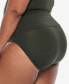 Plus Size Shirred High-Waist Swim Bottoms