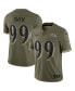 Фото #1 товара Men's Odafe Oweh Olive Baltimore Ravens 2022 Salute To Service Limited Jersey