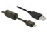 Delock USB 2.0 Cable - 1.0m, 1 m, USB A, Micro-USB B, Black