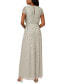 Petite 3D Embellished Blouson Gown