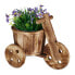 Blumenfahrrad aus Holz