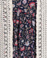 ფოტო #6 პროდუქტის Big Girls Floral-Print Dress & Crochet Vest, 2 Piece Set