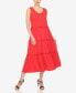 Фото #1 товара Women's Scoop Neck Tiered Midi Dress