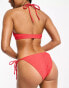 Фото #8 товара Weekday Move bikini bottom in red