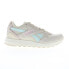 Фото #1 товара Reebok GL1000 Womens Beige Leather Lace Up Lifestyle Sneakers Shoes 6.5