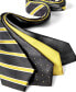 Men's Black & Gold Solid Tie