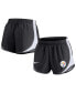 Фото #2 товара Women's Black Pittsburgh Steelers Plus Size Tempo Shorts