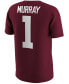 Men's Crimson Kyler Murray Oklahoma Sooners Alumni Name and Number T-shirt