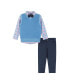 ფოტო #1 პროდუქტის Toddler Boys / Light Green Plaid Sweater Vest Set