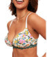 Women's Shea Push Up Plunge Bra Floral White, 32DDD - фото #4