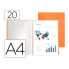 LIDERPAPEL Showcase folder 20 polypropylene covers DIN A4 opaque fluor