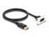 Delock Easy 45 - 1 m - DisplayPort - DisplayPort - Female - Male - 7680 x 4320 pixels