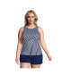 Фото #3 товара Plus Size Chlorine Resistant High Neck UPF 50 Sun Protection Modest Tankini Swimsuit Top