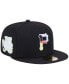 Фото #1 товара Men's Black Pittsburgh Pirates Multi-Color Pack 59FIFTY Fitted Hat