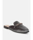 ფოტო #3 პროდუქტის Begonia Buckled Faux Leather Mules