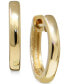 ფოტო #1 პროდუქტის Polished Gold Huggie Small Hoop Earrings in 14k Gold, 0.5"