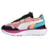 Фото #3 товара Puma Cruise Rider Tie Dye Womens Blue, Pink Sneakers Casual Shoes 375063-02