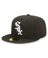 Головной убор мужской New Era Черный Chicago White Sox Team Logo 59FIFTY Прилегающая кепка Черный, 7 7/8 - фото #1