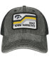 Фото #3 товара Men's Black Iowa Hawkeyes Sun & Bars Dashboard Trucker Snapback Hat