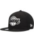 Фото #1 товара Men's Black Los Angeles Lakers Chainstitch 9FIFTY Snapback Hat