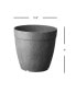 Artstone Dolce Round Planter Grey 10.5 Inch