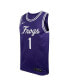 ფოტო #3 პროდუქტის Men's #1 Purple TCU Horned Frogs Team Replica Basketball Jersey