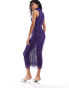 Фото #3 товара Amy Lynn Calla sleeveless textured midaxi dress in grape