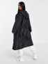 Фото #3 товара ASOS DESIGN Petite rain parka coat in black