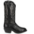 Tony Lama Bonham Ostrich Round Toe Cowboy Mens Black Casual Boots CT871