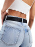 Фото #3 товара ASOS DESIGN rectangular buckle waist and hip jeans belt