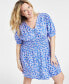 Фото #3 товара Платье мини с цветочным принтом On 34th Trendy Plus Size Zip-Front, Created for Macy's