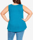 Фото #2 товара Plus Size Fit N Flare Tank Top