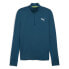 Puma Run Favorite Collard Quarter Zip Top Mens Blue Casual Tops 52315321