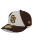 ფოტო #1 პროდუქტის Men's Brown San Diego Padres 2024 Batting Practice Low Profile 59FIFTY Fitted Hat