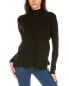 Фото #1 товара Joan Vass Mock Neck Pullover Women's Black Xs