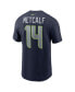 Фото #3 товара Men's DK Metcalf College Navy Seattle Seahawks Player Name and Number T-shirt